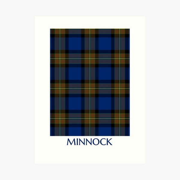 Minnock tartan art print