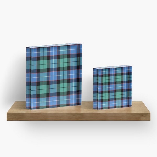 Clan Mitchell Ancient tartan acrylic block