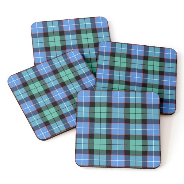 Clan Mitchell Ancient Tartan Coasters