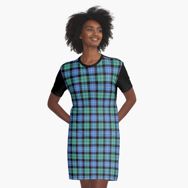 Clan Mitchell Ancient tartan tee shirt dress