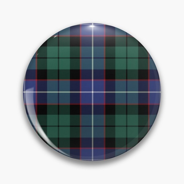 Mitchell, Galbraith, and Russell tartan pinback button