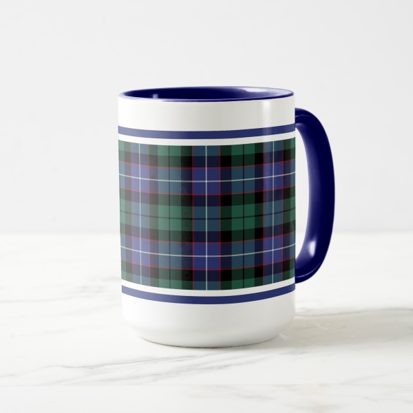 Mitchell, Galbraith, and Russell tartan coffee mug