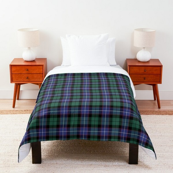 Mitchell, Galbraith, and Russell tartan comforter