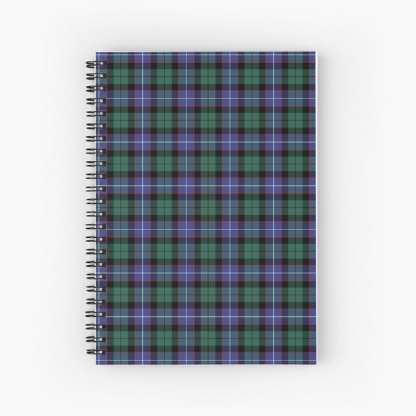 Mitchell, Galbraith, and Russell tartan spiral notebook