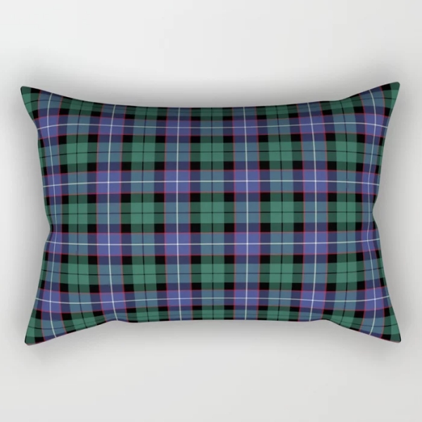 Mitchell tartan rectangular throw pillow