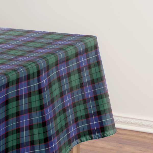 Mitchell, Galbraith, and Russell tartan tablecloth