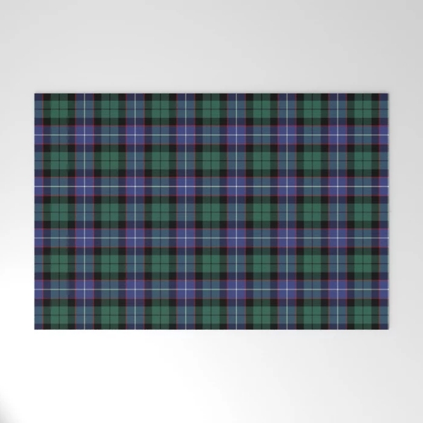 Mitchell tartan rectangular welcome mat