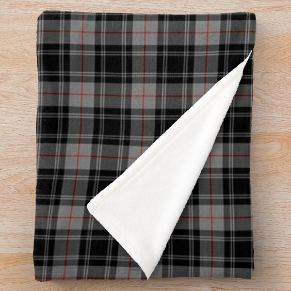 Moffat tartan fleece throw blanket