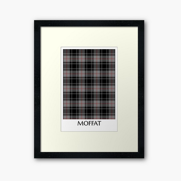 Moffat tartan framed print
