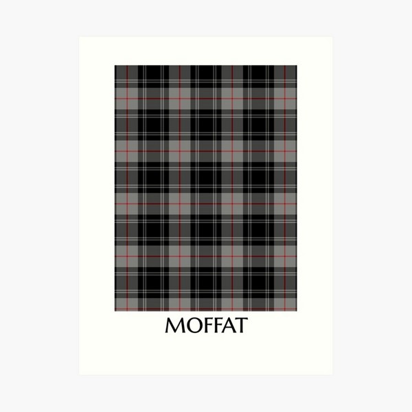 Moffat tartan art print