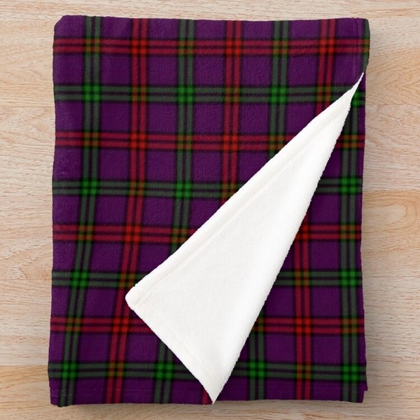 Montgomery tartan fleece throw blanket