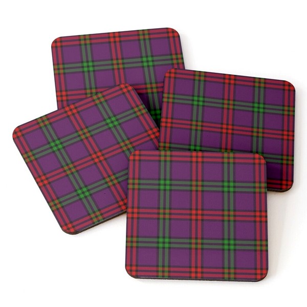 Montgomery tartan beverage coasters