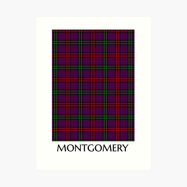 Montgomery tartan art print