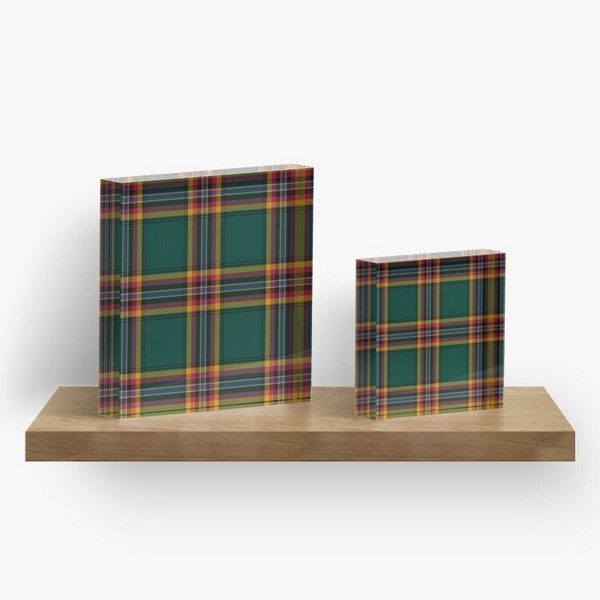 Moran tartan acrylic block