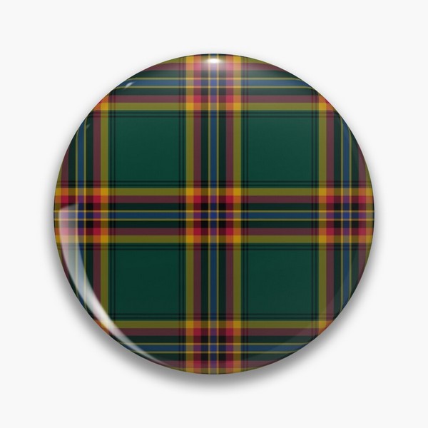 Moran tartan pinback button