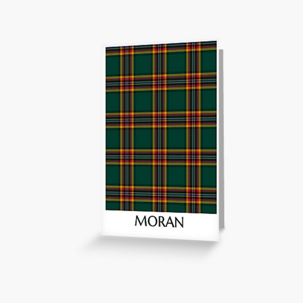 Moran tartan greeting card