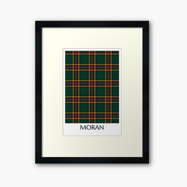 Moran tartan framed print