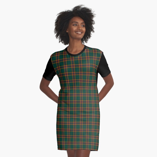 Moran tartan tee shirt dress