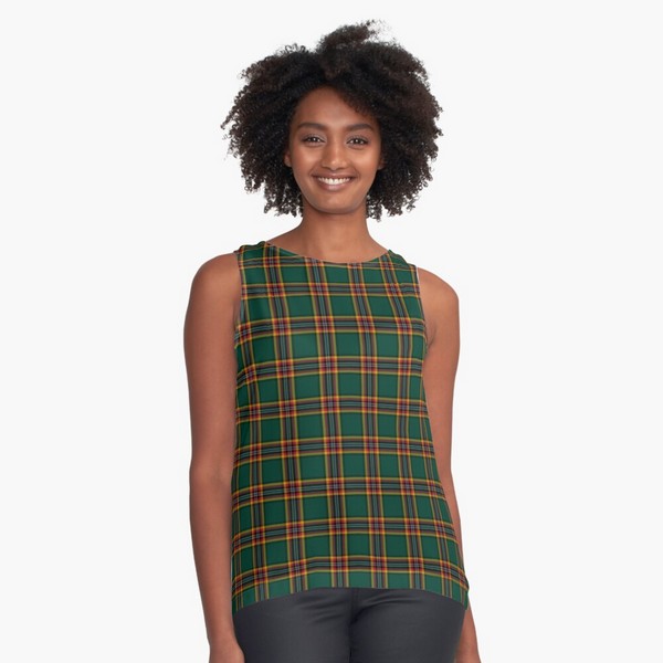 Moran tartan sleeveless top