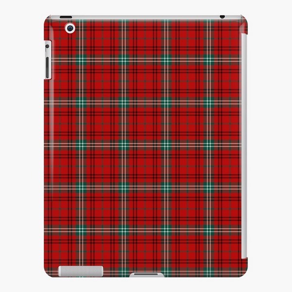 Clan Morrison Red Tartan iPad Case