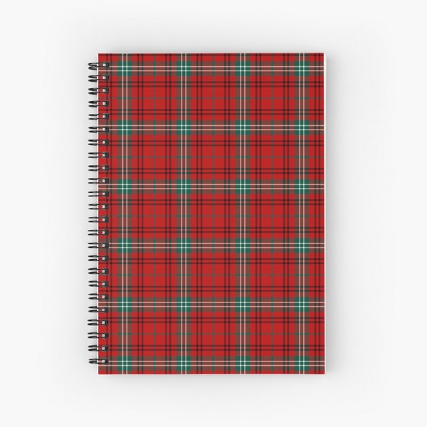 Morrison tartan spiral notebook