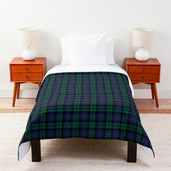 Clan Morrison Green Tartan Comforter