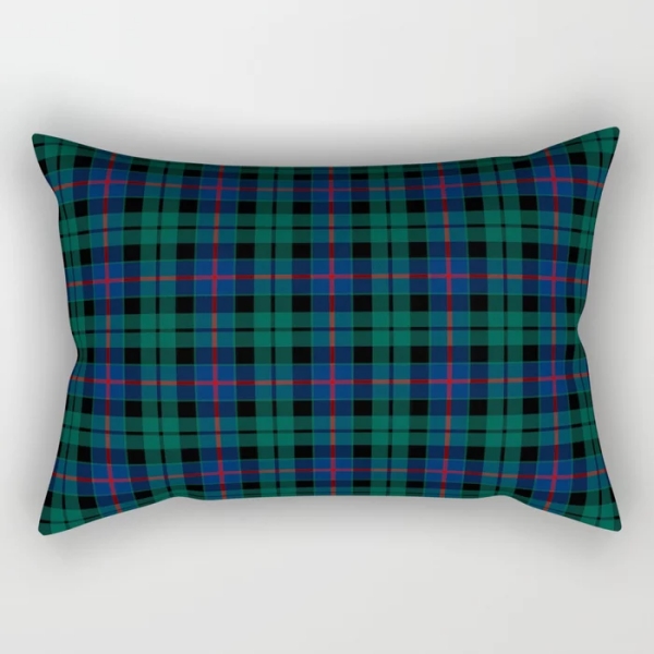 Morrison tartan rectangular throw pillow