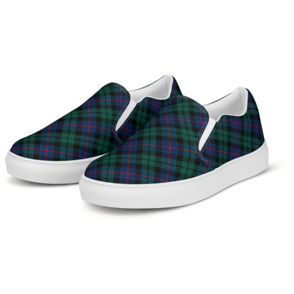 Clan Morrison Tartan Slip-On Shoes