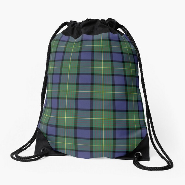 Muir tartan drawstring bag