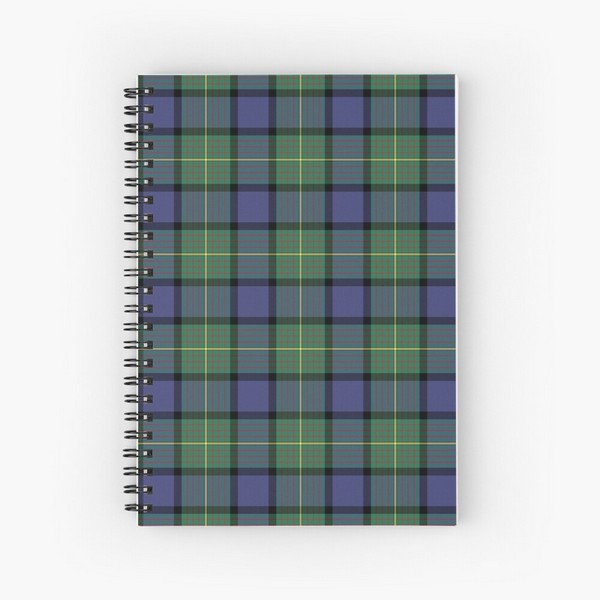 Muir tartan spiral notebook