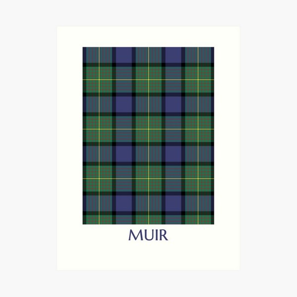 Muir tartan art print