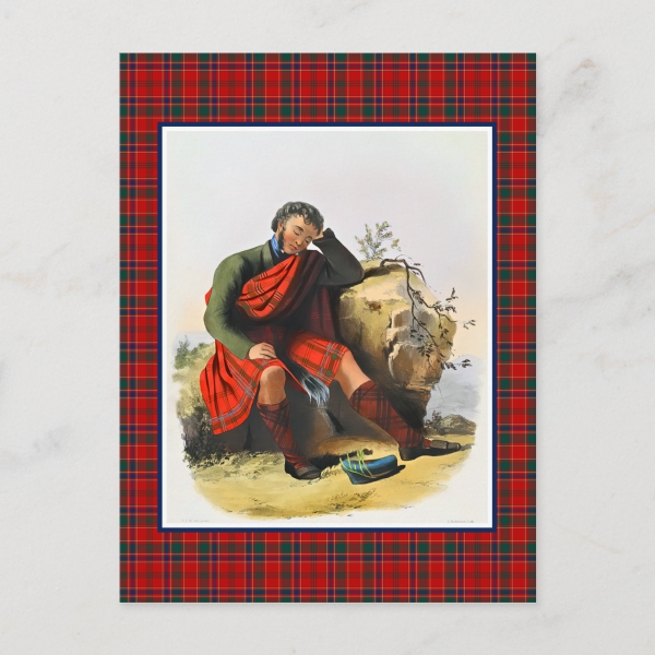 Munro tartan postcard