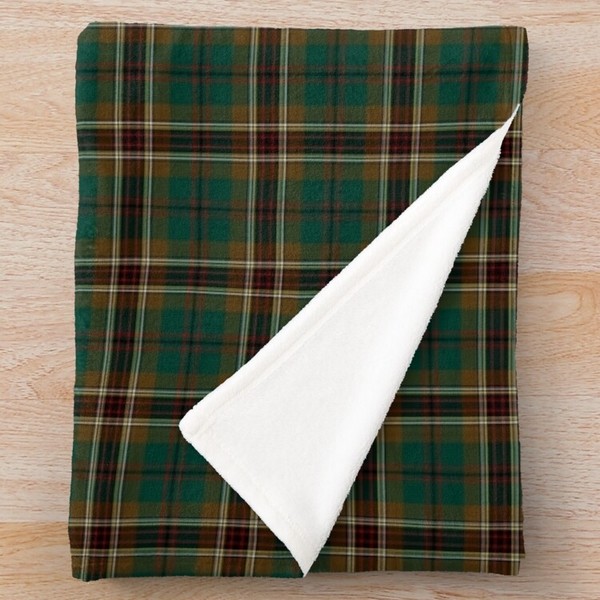 Murphy tartan fleece throw blanket