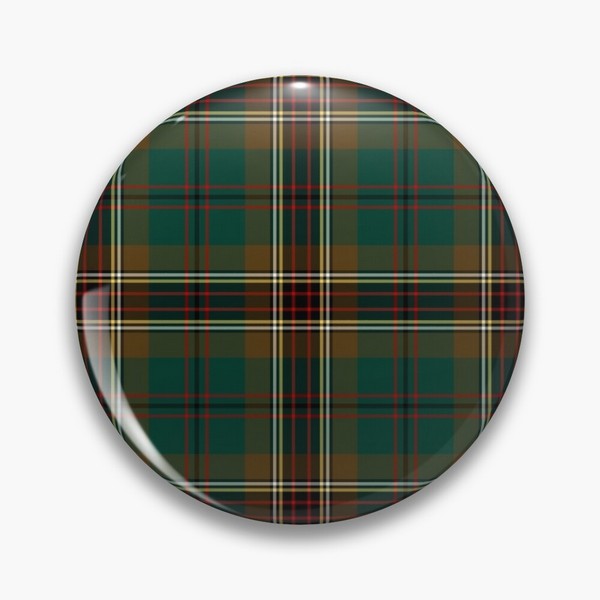 Murphy tartan pinback button