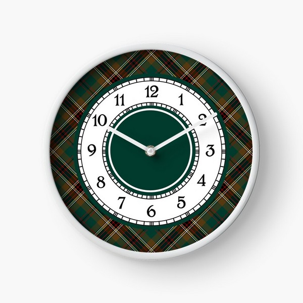 Murphy tartan wall clock