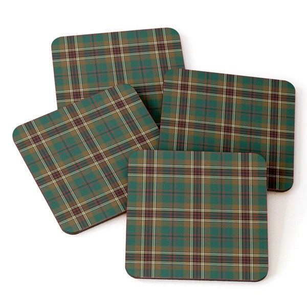 Murphy tartan beverage coasters