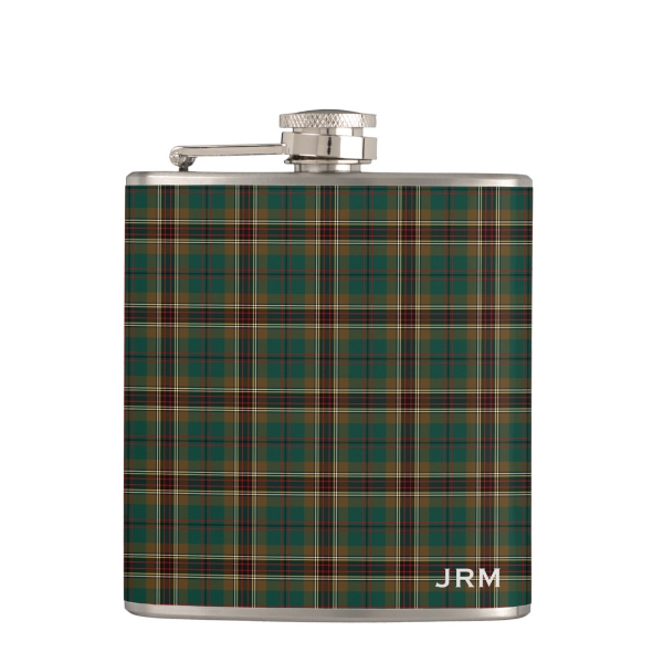 Murphy tartan hip flask