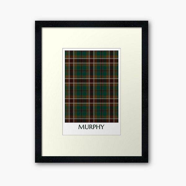 Murphy tartan framed print