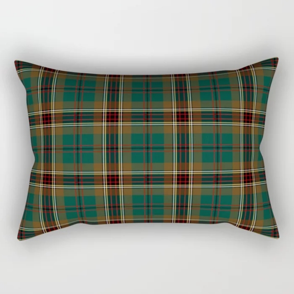 Murphy tartan rectangular throw pillow