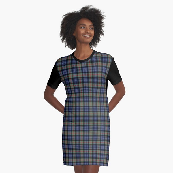 Murray Ancient tartan tee shirt dress