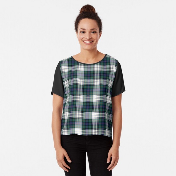 Murray Dress tartan chiffon top