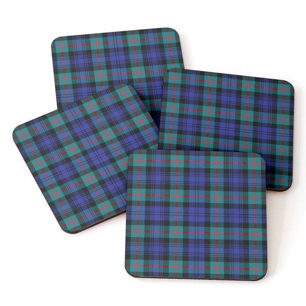 Murray Modern tartan beverage coasters