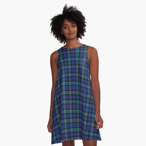 Murray Modern tartan a-line dress