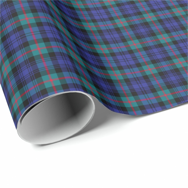 Murray Modern tartan wrapping paper