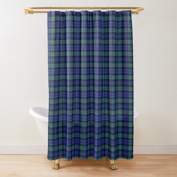Murray Modern tartan shower curtain