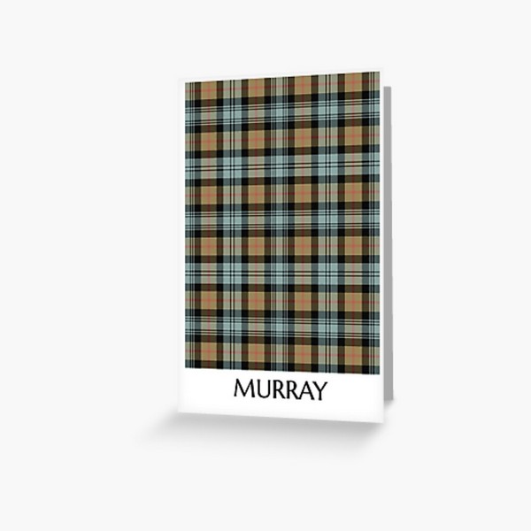 Murray Weathered tartan greeting card