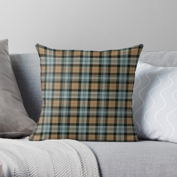 Murray Weathered tartan throw pillow