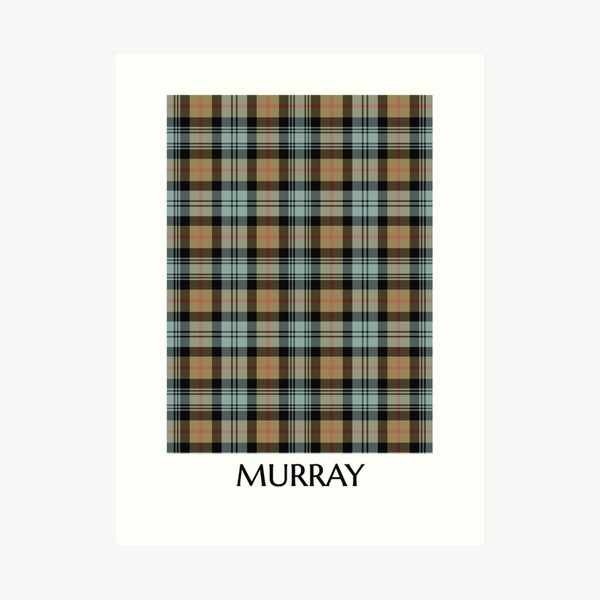 Murray Weathered tartan art print