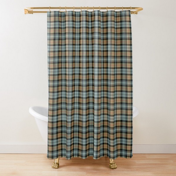 Murray Weathered tartan shower curtain