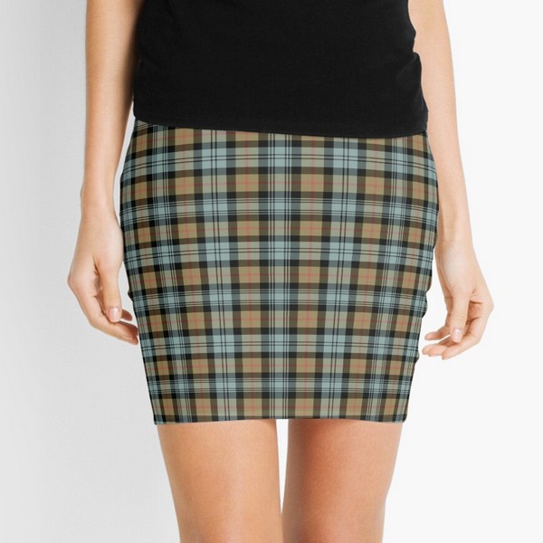 Murray Weathered tartan mini skirt